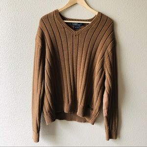 Polo by Ralph Lauren Brown Knit Sweater Sz XXL